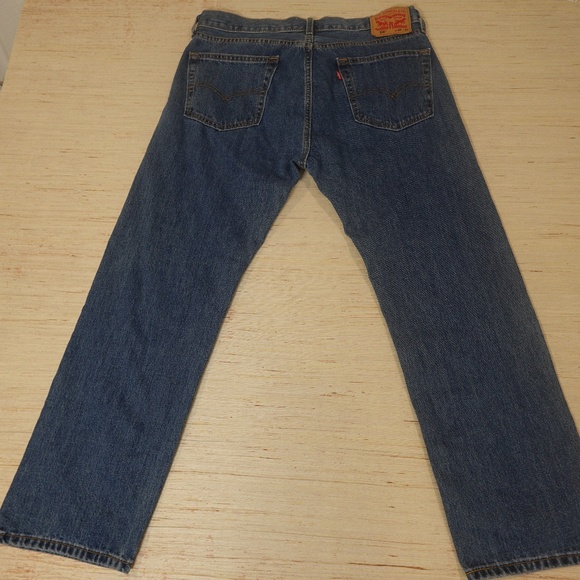 Levi’s 505 Men’s Regular Fit Jeans – Blue Denim, Size W36 L30 - Picture 3 of 6